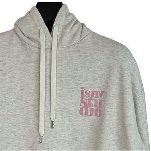 JSNY Women's Cream Designer Premium Graphic Logo Hoodie Cute little Details L